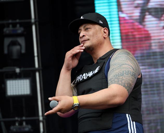 Scribe on stage at Western Springs, Auckland. Photo: Getty Images
