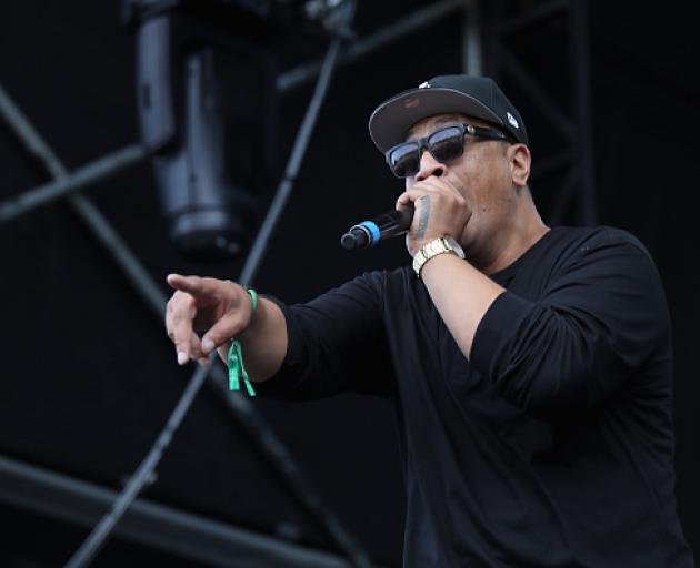 Scribe on stage. Photo: Getty Images