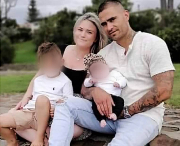 Lionel Allan, also known as Doeboy, pictured with his wife Laura and two children, died after a...