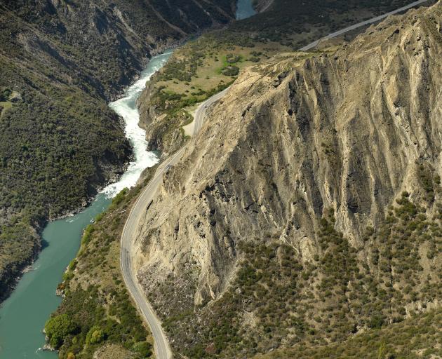 Nevis Bluff with the gorge below. PHOTO: ODT FILES