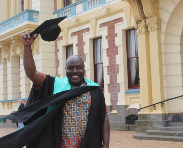 Ernest Ukaegbu could not take his family to graduation but this did not stop his mood of...