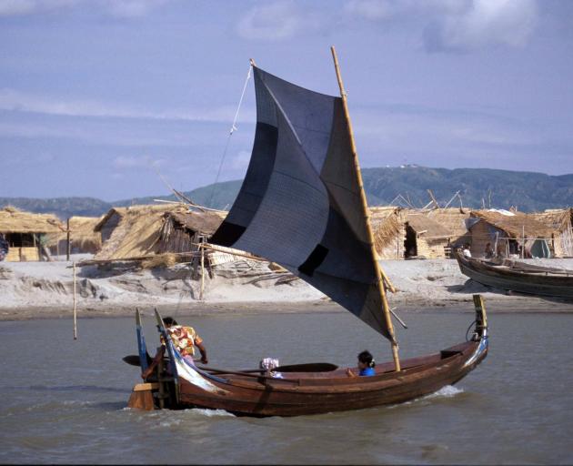 River travel still plays an important role in Indochina and all manner of craft can be seen on...
