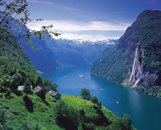 A cruise ship in Geirangerfjord, Norway. PHOTO: PER EIDE 