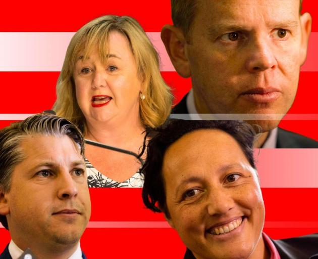Clockwise from left: Michael Wood, Megan Woods, Chris Hipkins and Kiri Allan. Montage: RNZ 