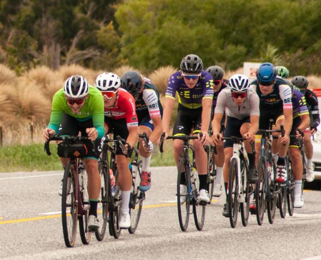 Cyclists compete in the Lake Dunstan Cycle Challenge on Saturday.PHOTOS: SHANNON THOMSON