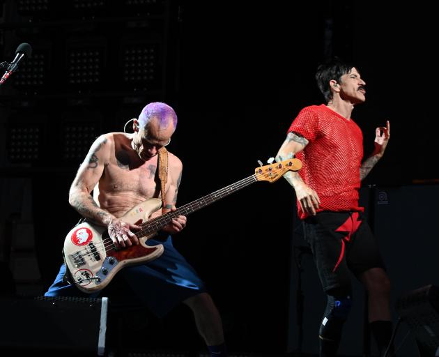 Anthony Kiedis (right) and Flea of the Red Hot Chili Peppers. Photo: Craig Baxter 