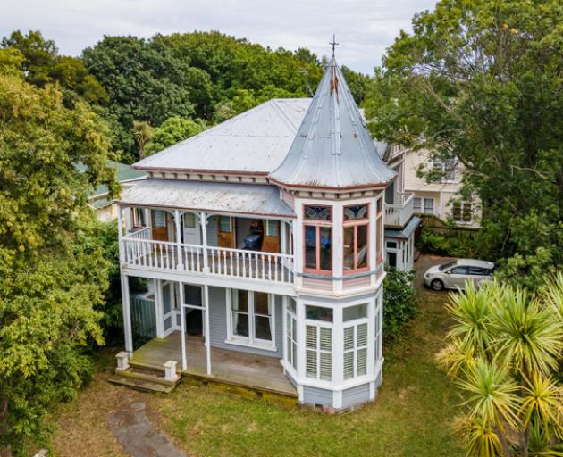 The villa’s Disney-style turret is much admired. Photo / Supplied