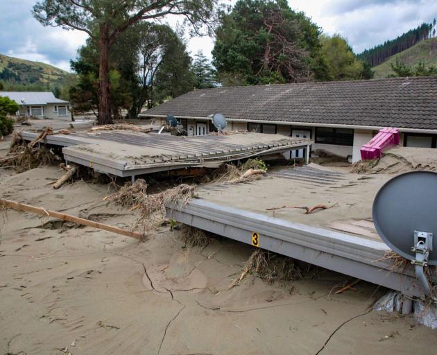 Homes in the Esk Valley were inundated by the flood. Photo: Warren Buckland