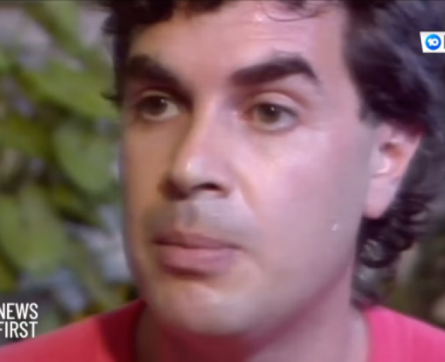 Alfio Nicolosi in 1988. Photo: Channel 10, ABC
