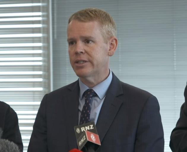 Chris Hipkins at today's briefing. Photo: Supplied