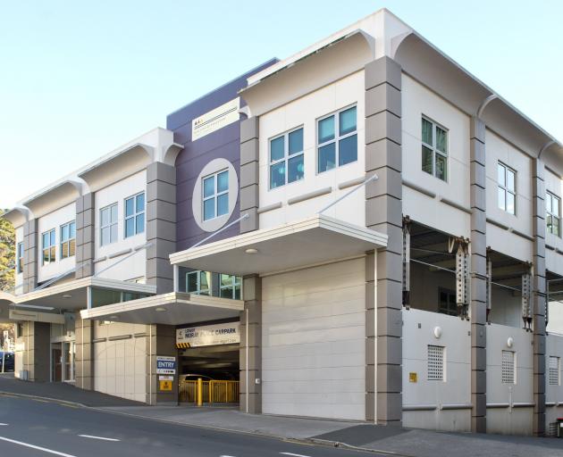 Heavy duty props and ties have been placed along the north wall of the Dunedin City Council's...