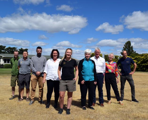 At a workshop at Maniototo Golf Club last week are (from left) Department of Conservation...