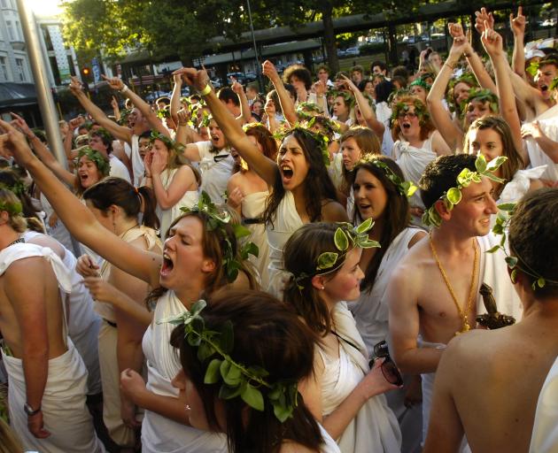 The annual toga party as part of Reorientation Week has been called off. File photo: ODT