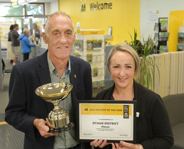 Automobile Association Otago district council chairman Malcolm Budd and AA insurance consultant...