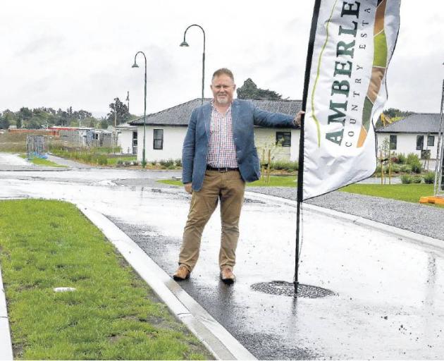 On site . . . Amberley Country Estate village manager Hamish Lamont. PHOTO: JOHN COSGROVE