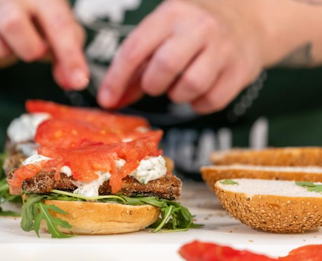 Of the fake meats, the salmon was probably the best-tasting; it looked good, too. PHOTO: GETTY
