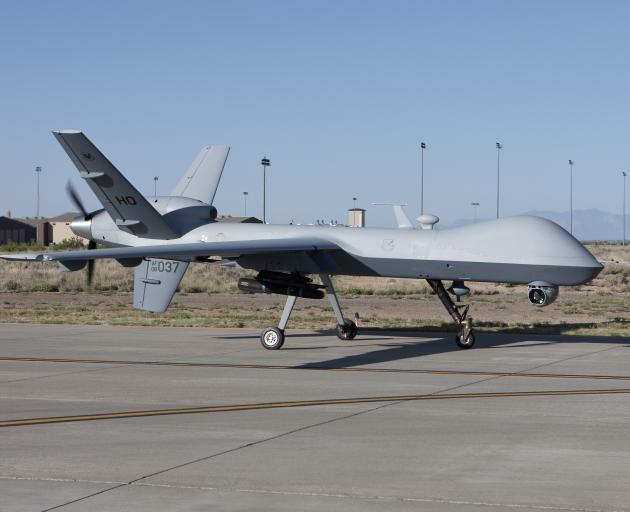 An MQ-9 Reaper drone, similar to that which was brought down in international waters over the...