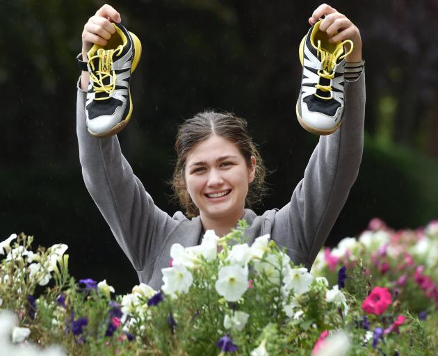 Jess Dunlop is ready to run in the Cancer Society’s Relay For Life Otago Students event at the...