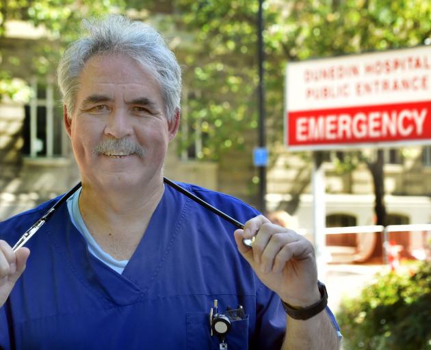 Emergency department specialist Dr John Chambers has worked at Dunedin Hospital for 30 years....