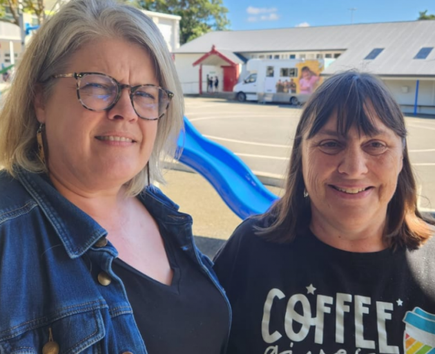 Newtown Primary School deputy principal Leanne Whitfield (left) and teacher Mary Bluck. Photo: RNZ