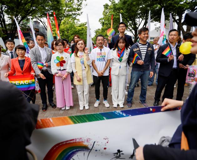 Japanese lawmaker Masako Mori, a special advisor to Prime Minister Fumio Kishida on LGBTQ affairs...