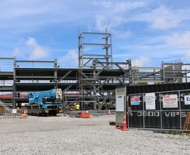 A new public carpark being constructed by Ngāi Tahu Property on the corner of St Asaph Street and...