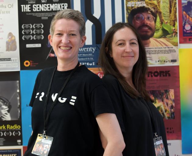 Fringe 2023 co-directors Ruth Harvey (left) and Kate Schrader at Fringe headquarters, Princes St....