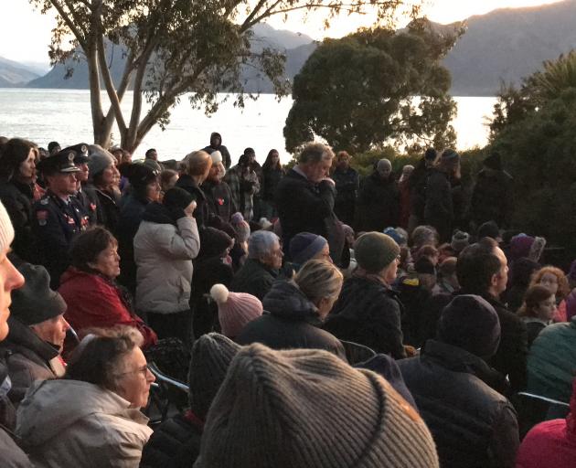 Some of the 941 who turned out to the Lake Hawea Dawn Service remember the sacrifices made by...
