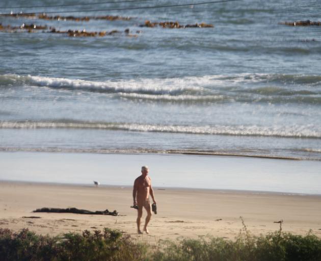 A photo of the naturist taken by Michelle Rutherford from her home.