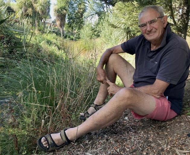 Former NZ Fish & Game Council chairman Ray Grubb relaxes by Bullock Creek, in Wanaka. PHOTO:...