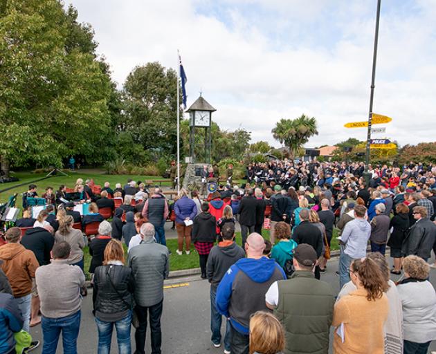 The Rolleston Anzac Day ceremony will be held at Clocktower Reserve. Photo: File image