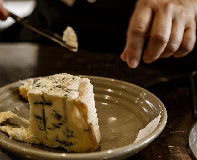 Whitestone Cheese’s award-winning Oamaru Blue being judged at the Outstanding Food Producer...