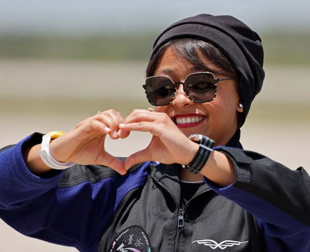 Rayyanah Barnawi just before the mission. PHOTOS: REUTERS