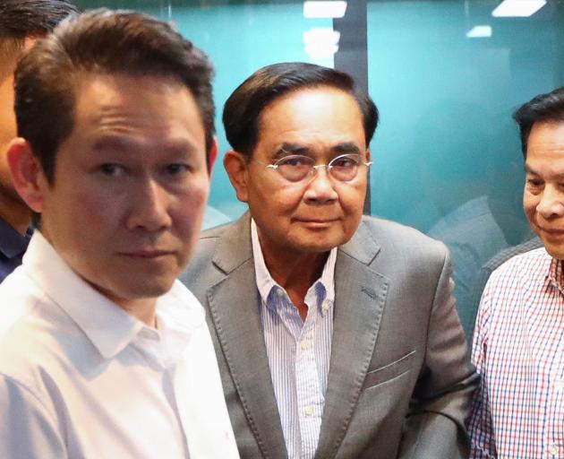 Thailand's incumbent Prime Minister from the United Thai Nation Party (Ruam Thai Sang Chart Party...