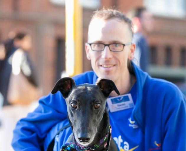 Greyhounds as Pets spokesperson Daniel Bohan. Photo: supplied/Greyhounds as Pets