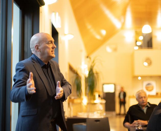 Central Otago Mayor Tim Cadogan fires back at critics at the Alexandra and Clyde Business...