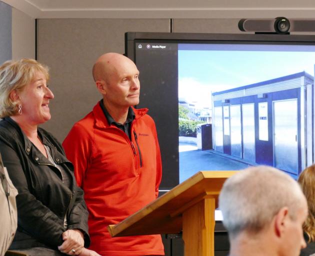 Kaka Point Toilets & Changing Rooms Working Group members Lisa Biginato and Tony Somerville...