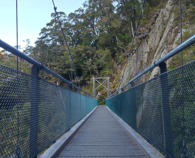 The Blue Pools bridge, which the Department of Conservation has announced will be closed until at...