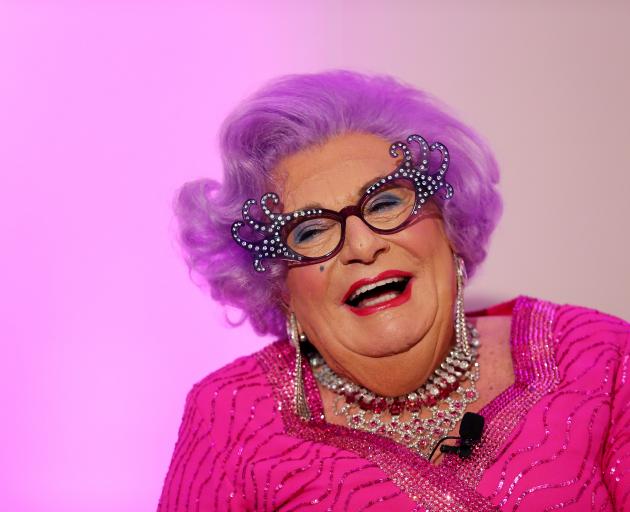 As Dame Edna. Photo: Getty Images