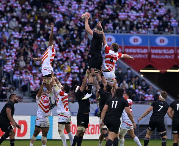 The All Blacks last played Japan in October 2022, winning 38-31. Photo: Getty Images