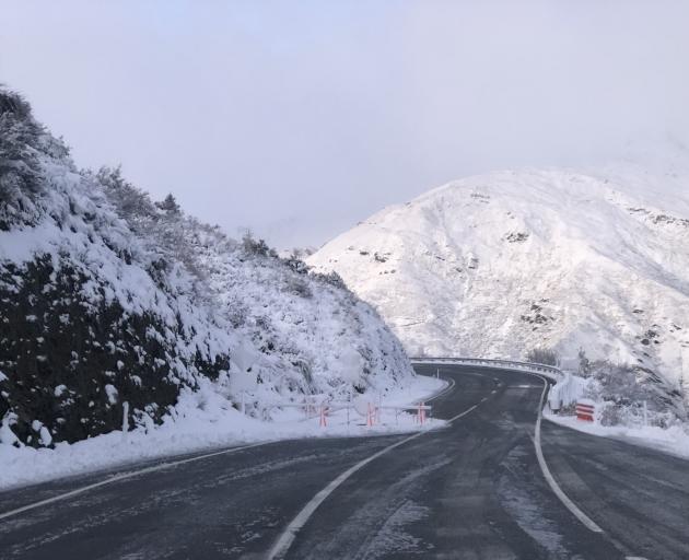 The Crown Range Rd was closed on Wednesday night because of heavy and ongoing snowfall, and...