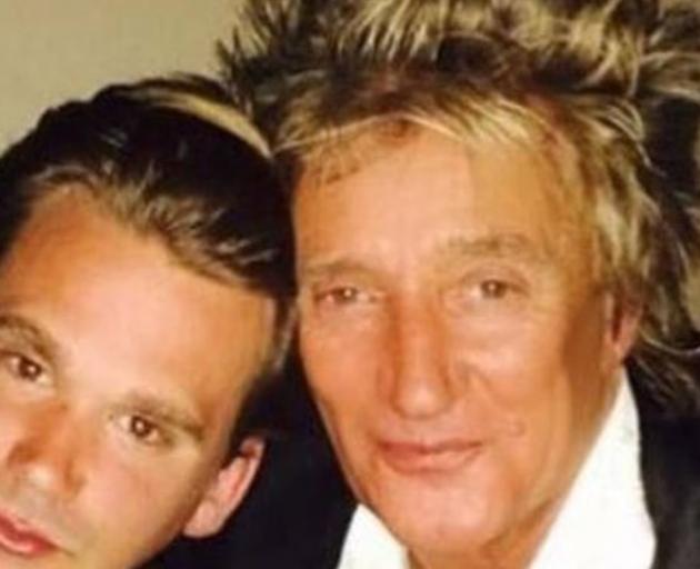 Sean Stewart with his father, Rod. Photo / Instagram