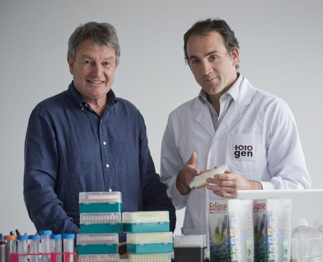 TotoGen co-founders Andy Ramsden (left) and Dr Tim Hore are excited about providing a low-cost...