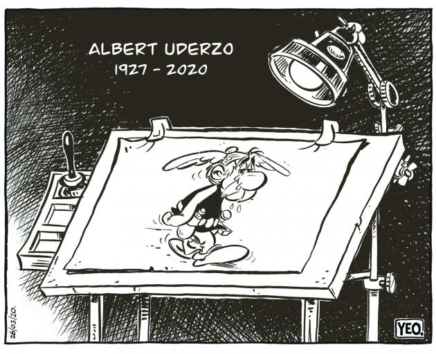 Shaun Yeo’s cartoon of March 26, the first day of lockdown, paying homage to the late Albert...