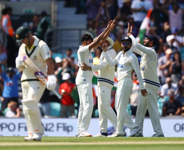 David warner was dismissed by Mohammed Siraj for just 1 in the second innings. Photo: Reuters 