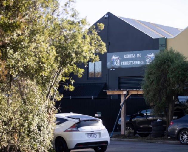 Three weeks ago the building was clearly the Rebels MC Christchurch pad. Photo: NZ Herald
