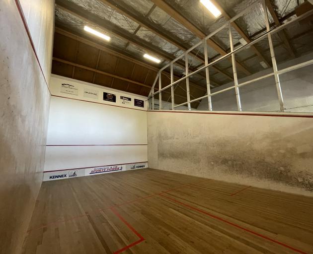 The club's squash courts are next door to the community centre. Photo: Supplied
