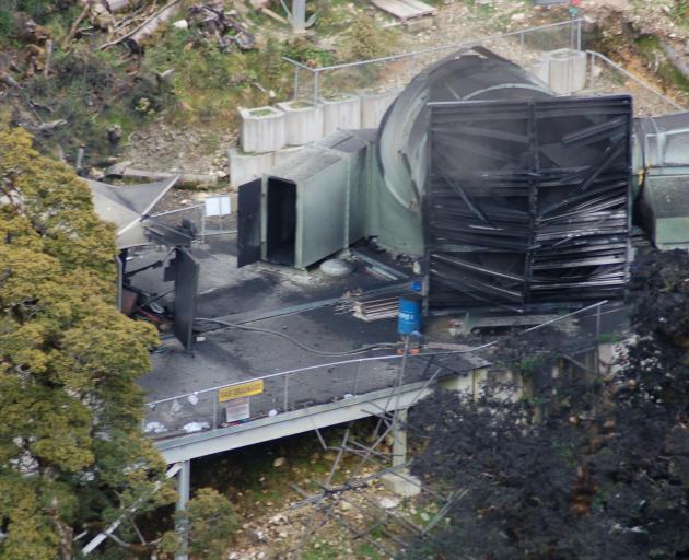 Smoke comes from the Pike River Coal Mine portal about one hour after the explosion that trapped...