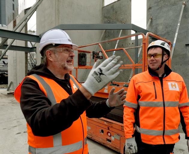 Court Theatre artistic director Ross Gumbley got his first look at progress at the central city...