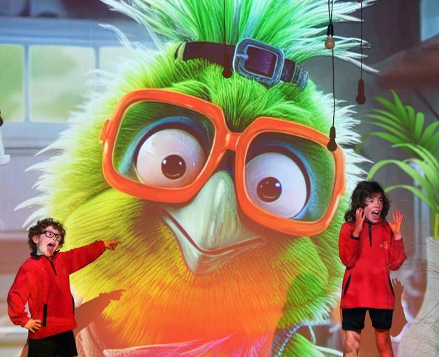 The AI-generated mascot for the New Zealand International Science Festival Kura the Kakapo...